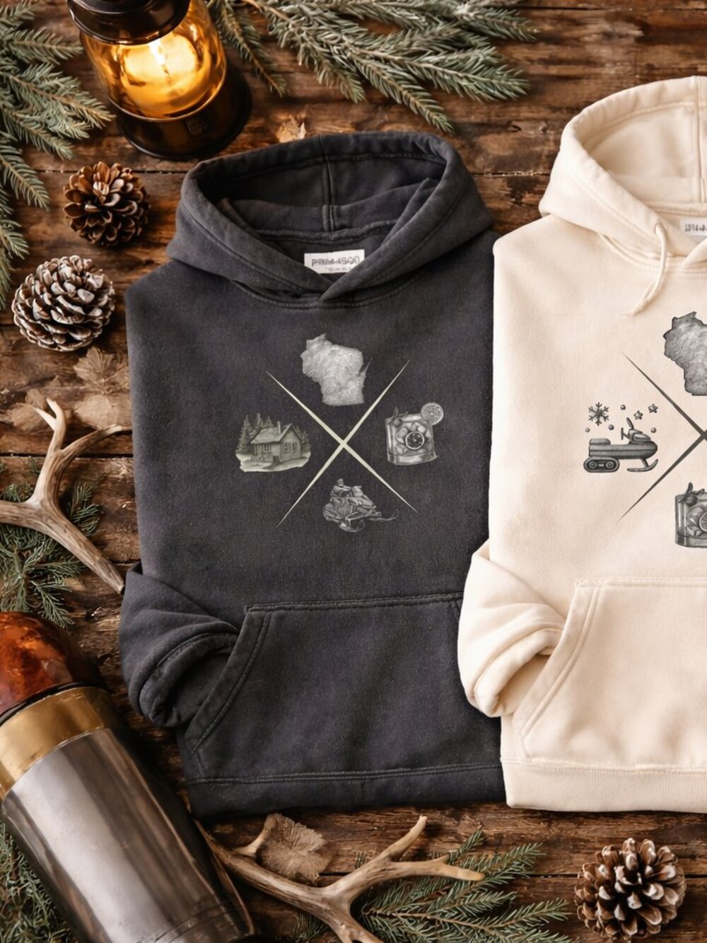 ❄️ CLOSEOUT | Wisconsin Northwoods Hoodie | Independent Unisex Heavy Blend